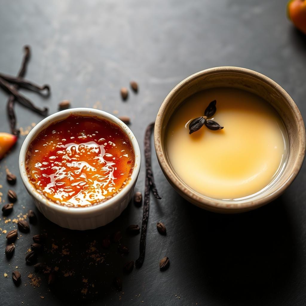What's the difference between crème brûlée and custard?