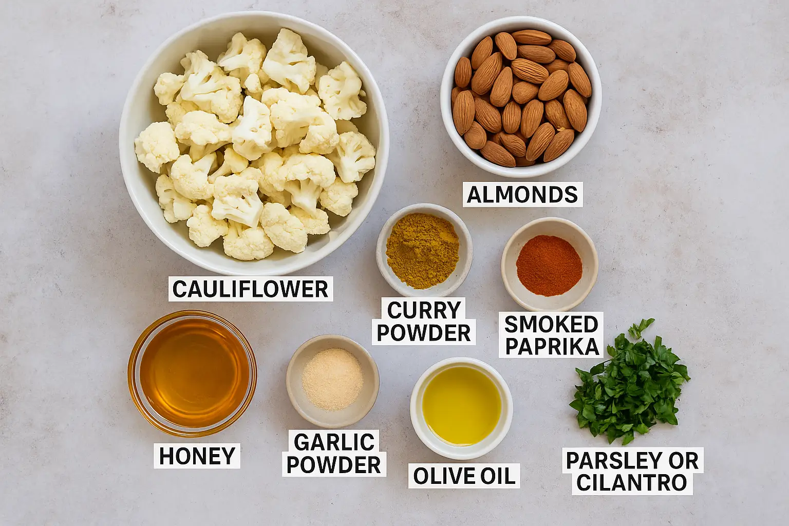 Ingredients Honey Cauliflower