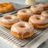 Glazed sour cream cake donuts recipe