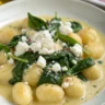 Creamy Gnocchi with Spinach and Feta Recipe