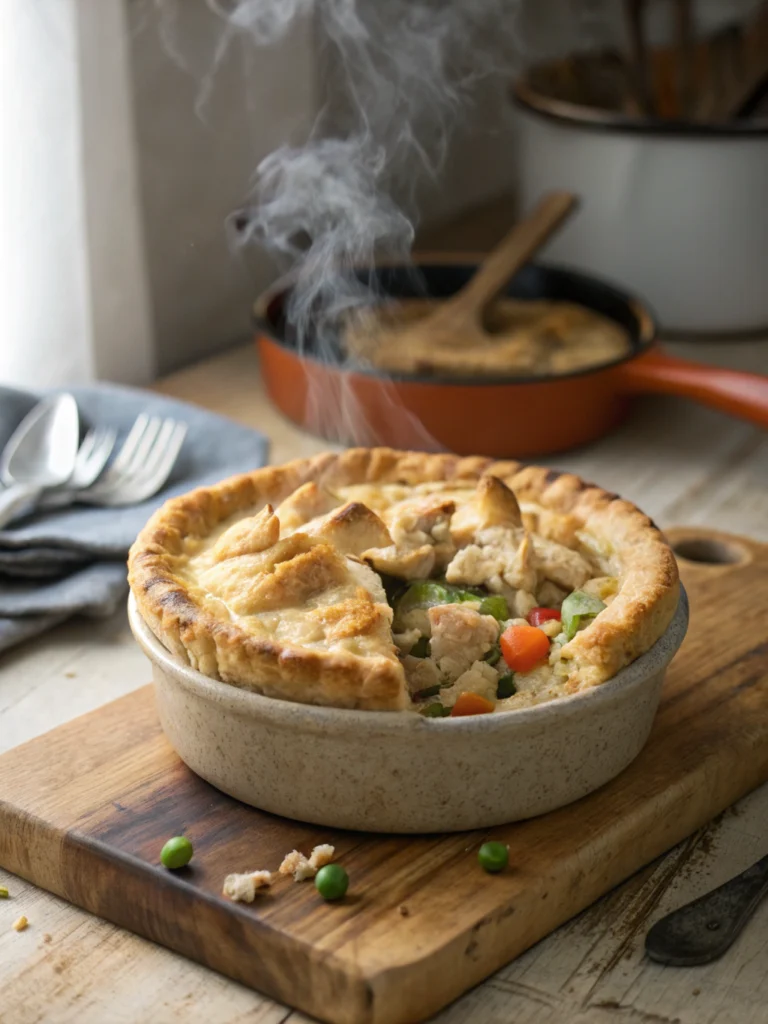 Leftover turkey pot pie