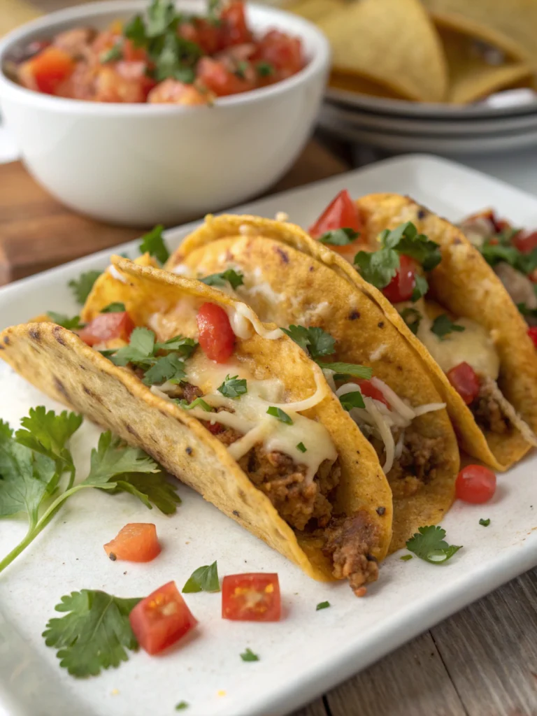 Oven-Baked Cheesy Tacos