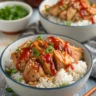 Sweet Chili Chicken Rice Bowls with Chicken Thighs