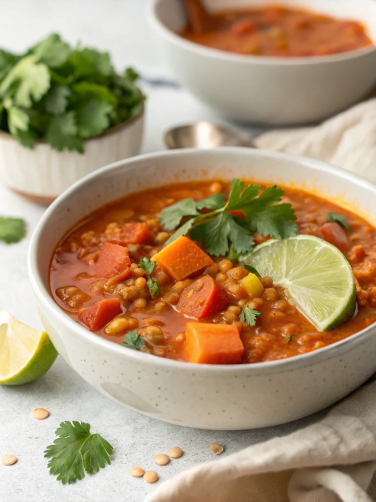 Thai Coconut Red Lentil Soup