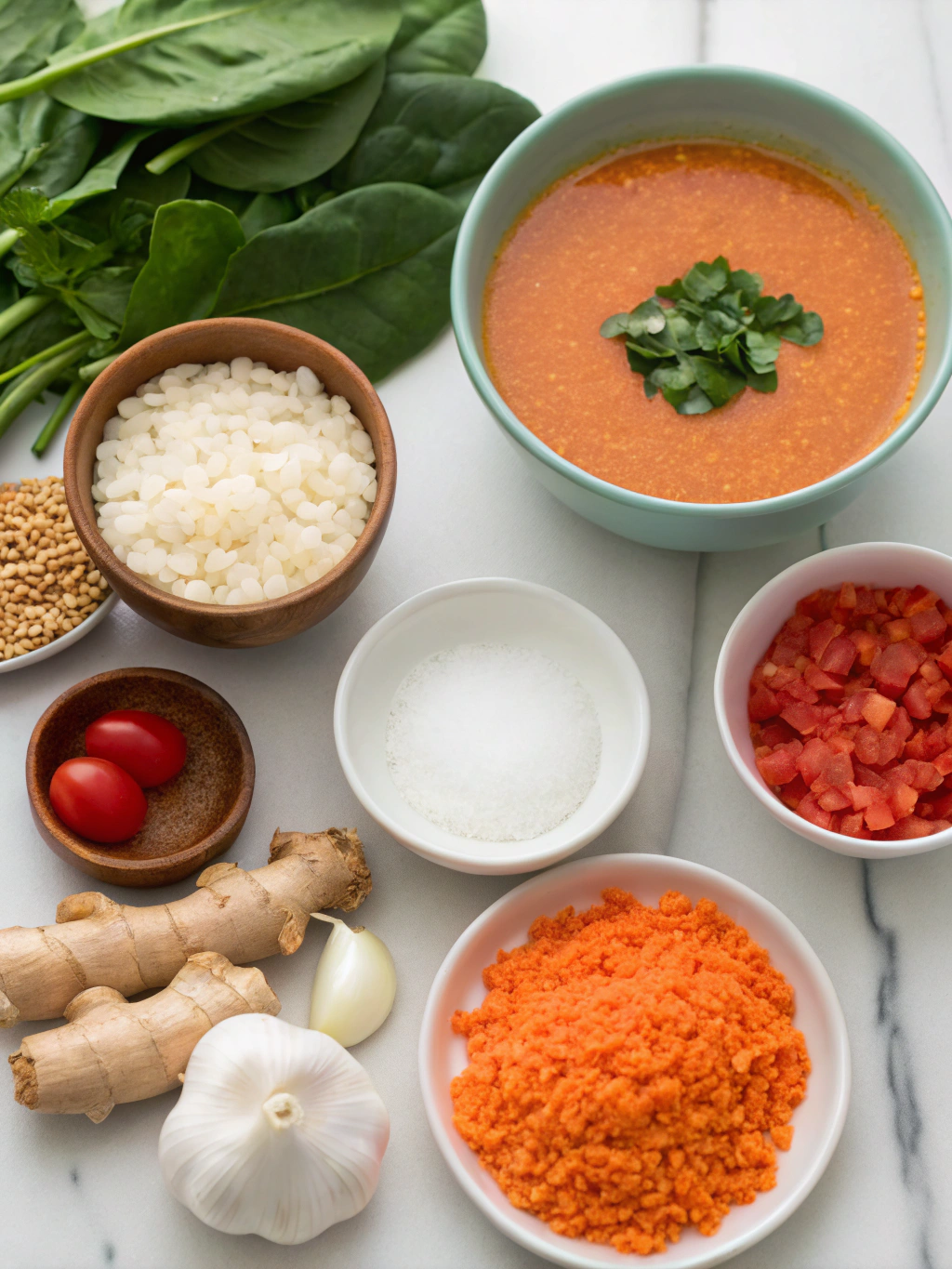 Thai Coconut Red Lentil Soup Ingredients