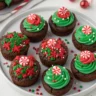 christmas brownie bites