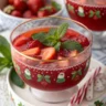 strawberry christmas drink